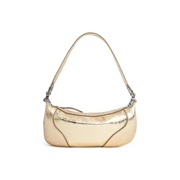 By Far Amira Lambskin Handbag Shoulder Bag Unisex Gold