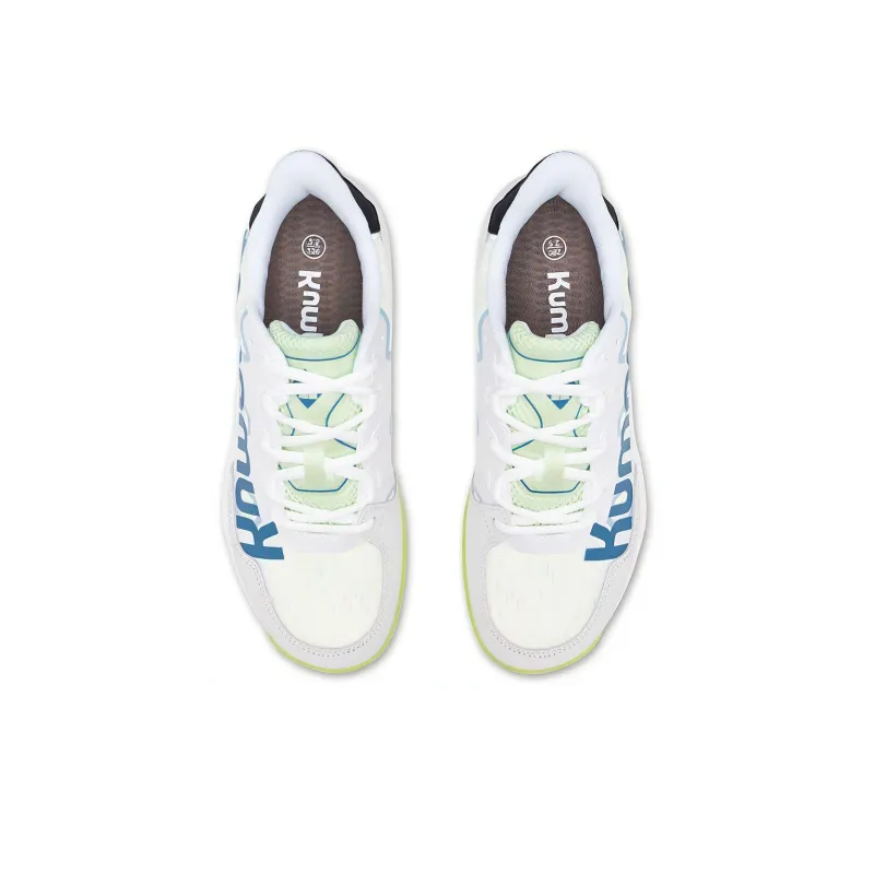 KUMPOO Yufeng Cushioning Slip Resistant Coverage Support Balance Low Top Badminton Shoes Unisex Gray Blue-3