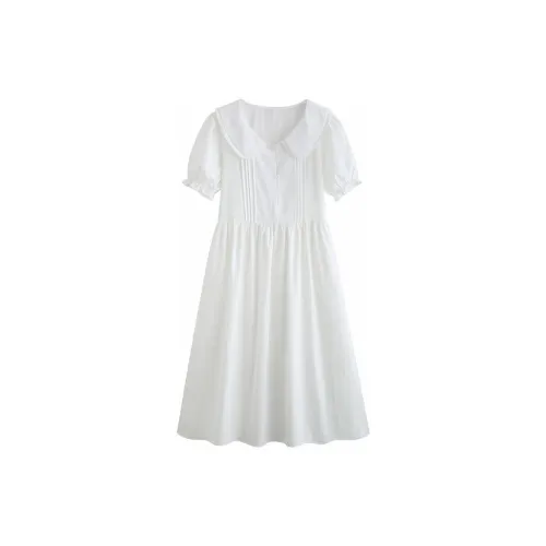 CHICCLO Short-Sleeved Dresses Women's White