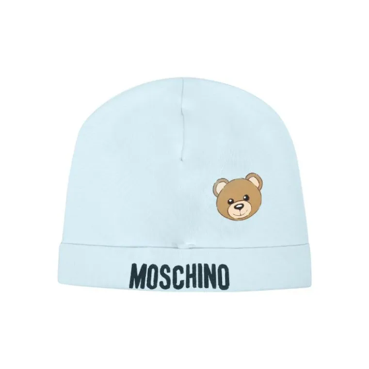 MOSCHINO Teddy Bear print Beanie Set Of Two-0