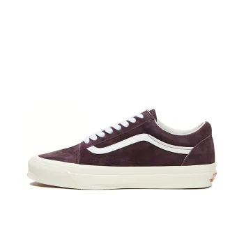 Vans Vault Og Old Skool Lx Pig Suede Wine