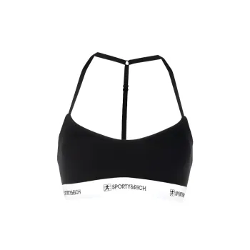 SPORTY & RICH Logo underband Crop Top
