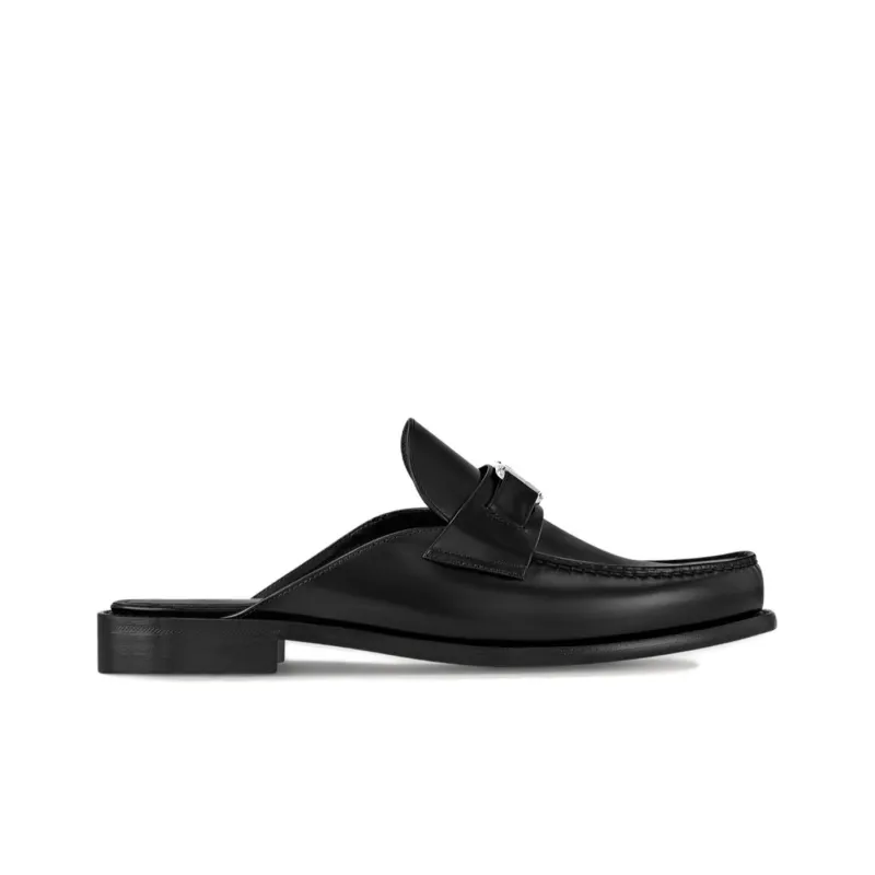 LOUIS VUITTON Major Closed Toe Slippers Men's Black-1