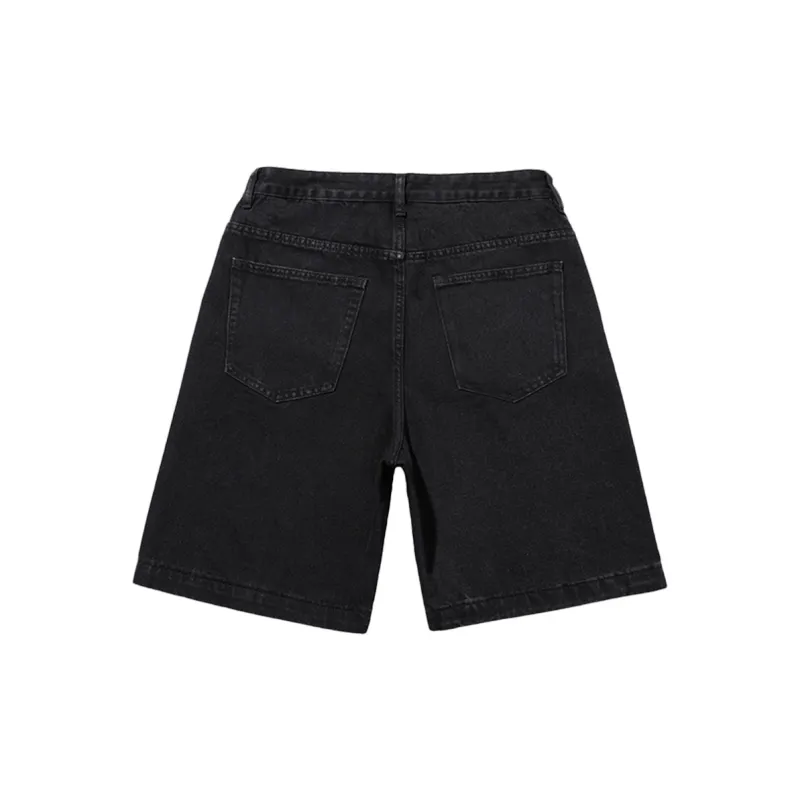 GTRG Denim Shorts Men Black-1