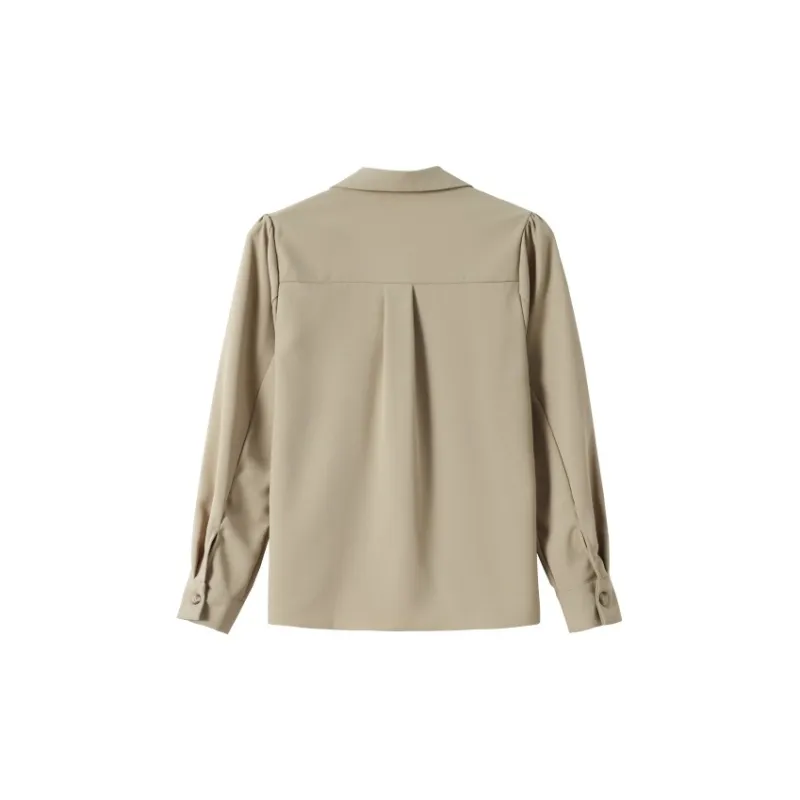 Huagaa Shirt Women's Olive Green-1