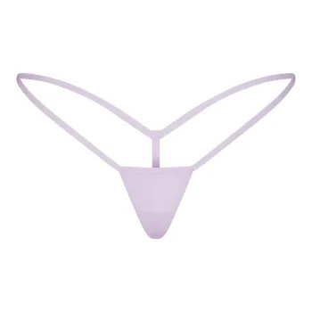 SKIMS FITS EVERYBODY MICRO THONG Underpants Women's 1 Pack LILY/White Lily