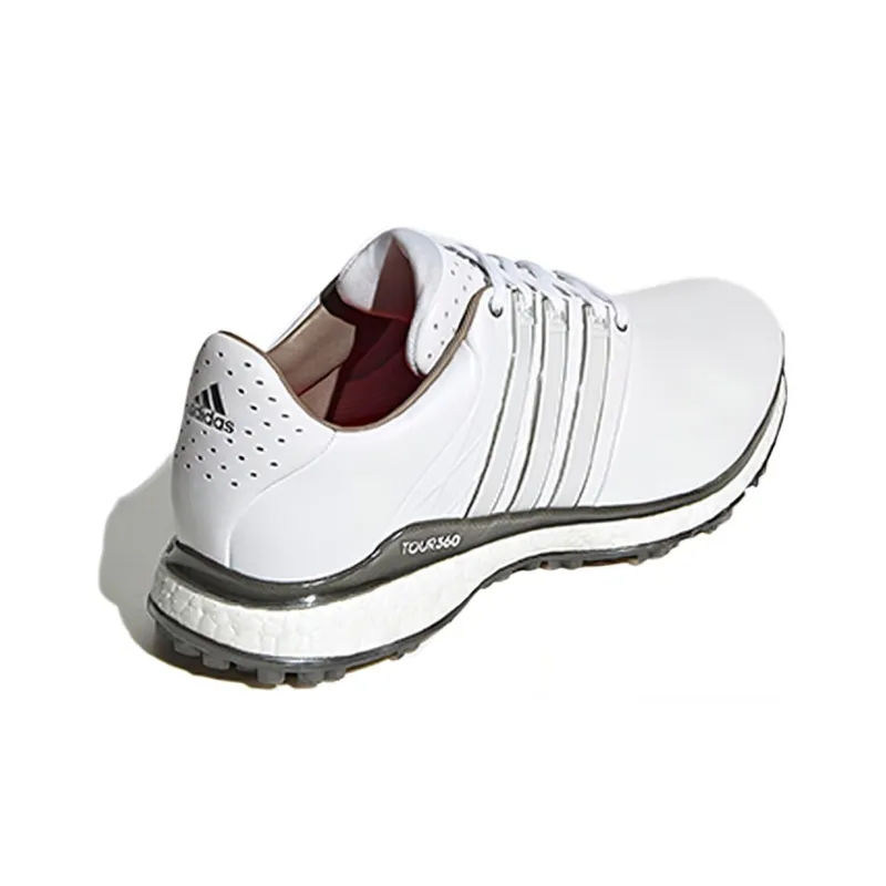 Adidas Tour360 XT SL Spikeless 2.0 Wide Golf Shoes 'Cloud White Dark Silver Metallic'-3