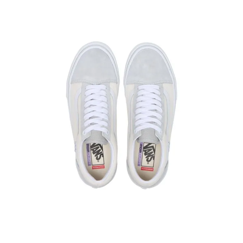 Old Skool Skate Vans 'Light Grey White'-2