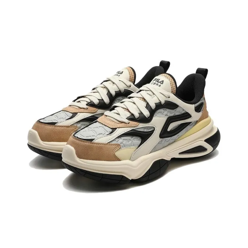 FILA Nucleo Icona Chunky Sneakers 'White Grey Brown'-1