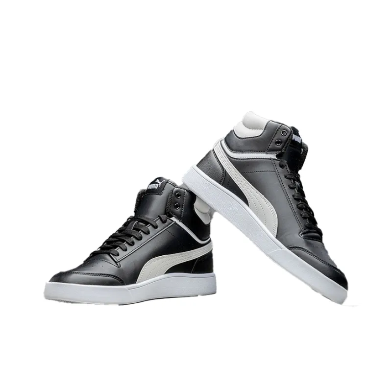PUMA Shuffle Mid Wtr 'Black White Team Gold'-2