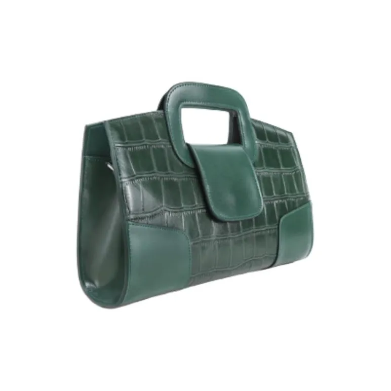 DEERE JACK Top Grain Cow Leather One Shoulder Handbag Medium Size Women's Jasper-2
