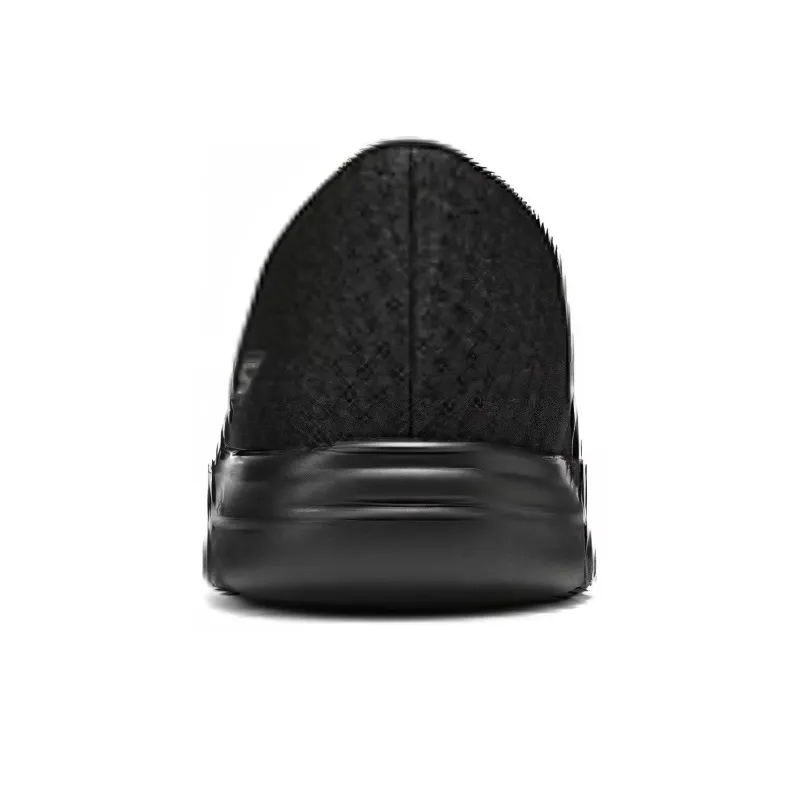 Skechers Breathable Lightweight Low Top Casual Shoes Women's Black-3