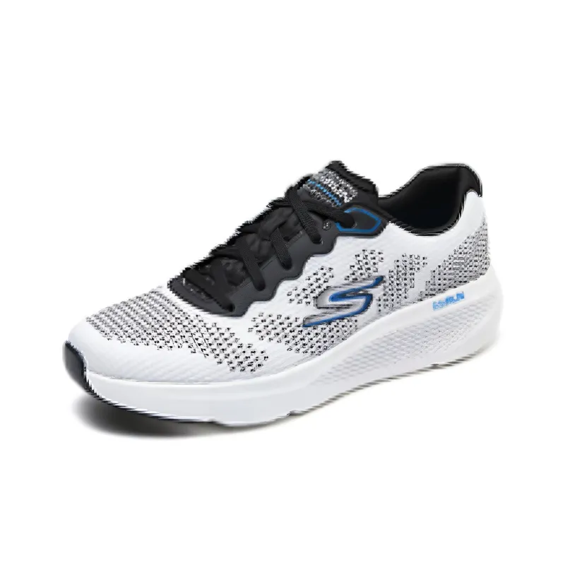 Skechers GO RUN Elevate Cushioning Slip Resistant Low Top Casual Running Shoes Men's White Black-2