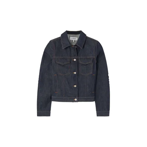 LOEWE Denim Jackets Women's Blue