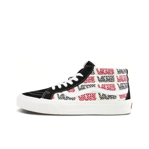 Vans SK8 Skateboard Shoes Unisex Mid-Top Black/White