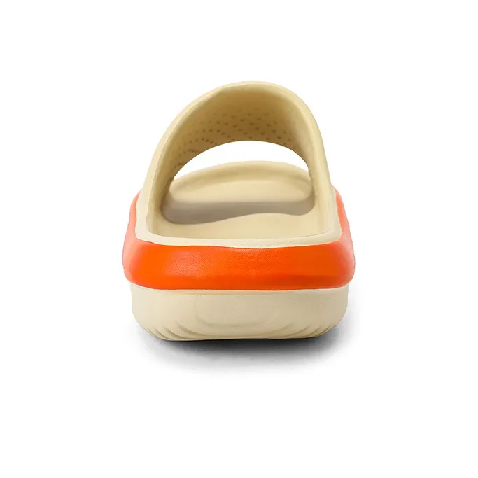 DEERWAY Slide Slippers Men Khaki Orange/Black/White-1