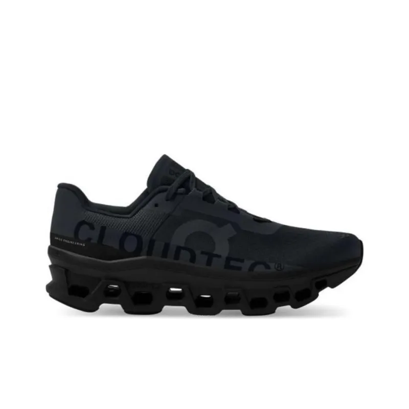 On Cloudmonster Cushioning Wear-Resistant Low-Top Casual Running Shoes Men's Black-1