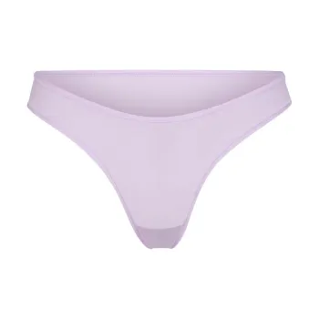SKIMS FITS EVERYBODY DIPPED FRONT THONG Underpants Women's 1 Pack LILY/White Lily