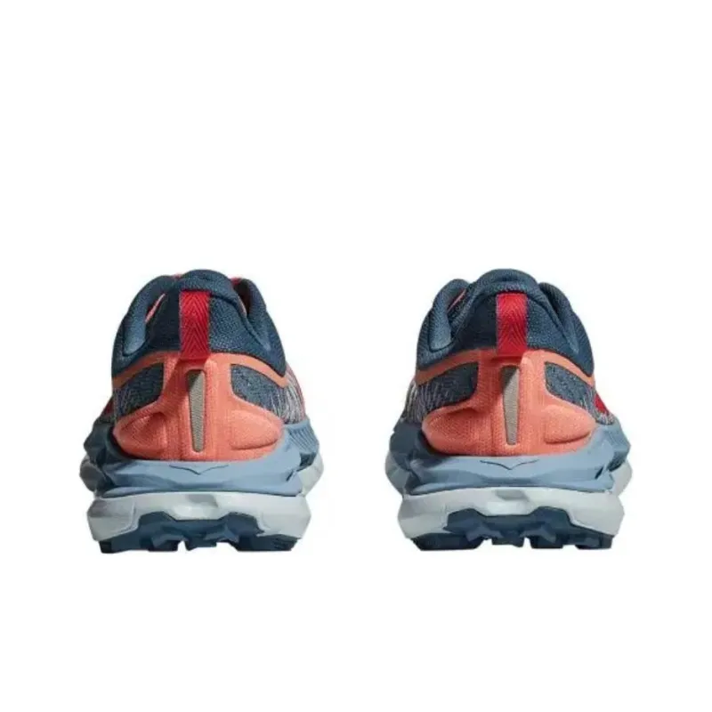 HOKA ONE ONE Mafate Speed 4 Cushioning And Breathable Low Top Running Shoes Unisex Pink Gray-3