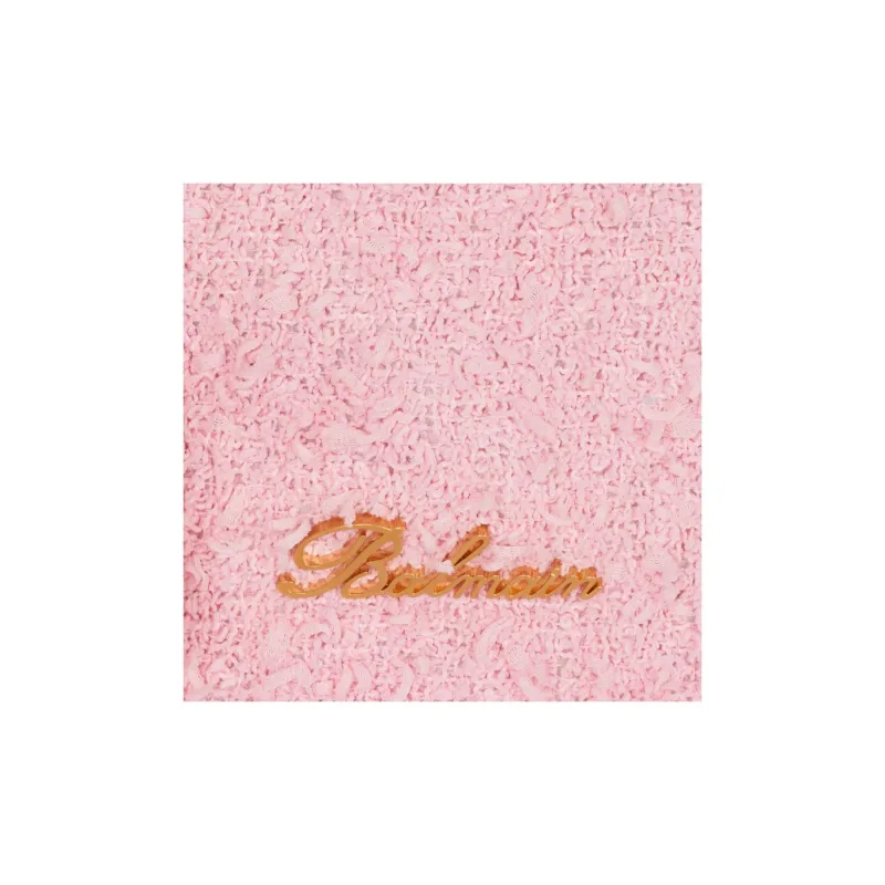 BALMAIN B ARMY Twill Soft Woolen Shoulder Bag, Crossbody Bag, Handbag Mini Women's Pink-4