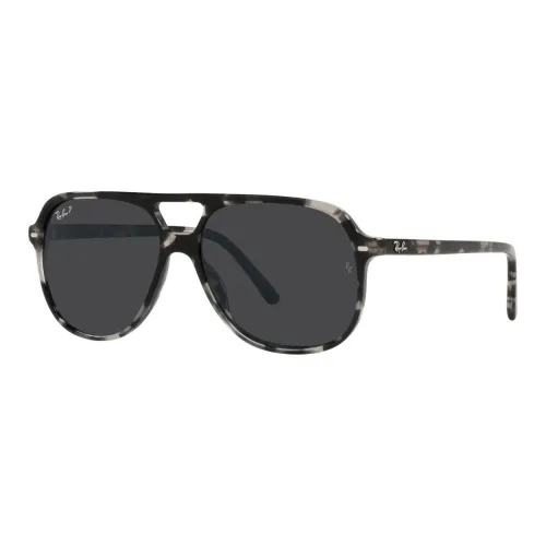 RayBan Plastic Aviator Sunglasses Unisex Black