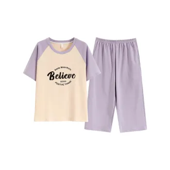 Pretty Lady Pajama Set Women's Purple