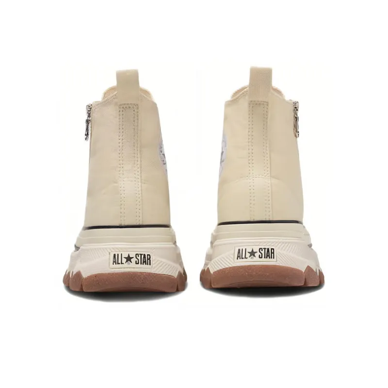 Converse ALL STAR Ⓡ TREKWAVE Z HI Durable Breathable High Top Canvas Shoes Unisex Beige-4