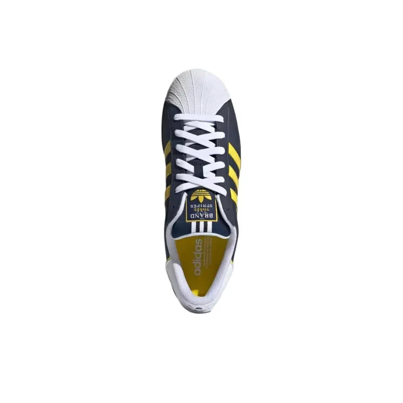 Adidas Originals Superstar Night Indigo Yellow Cloud White-3