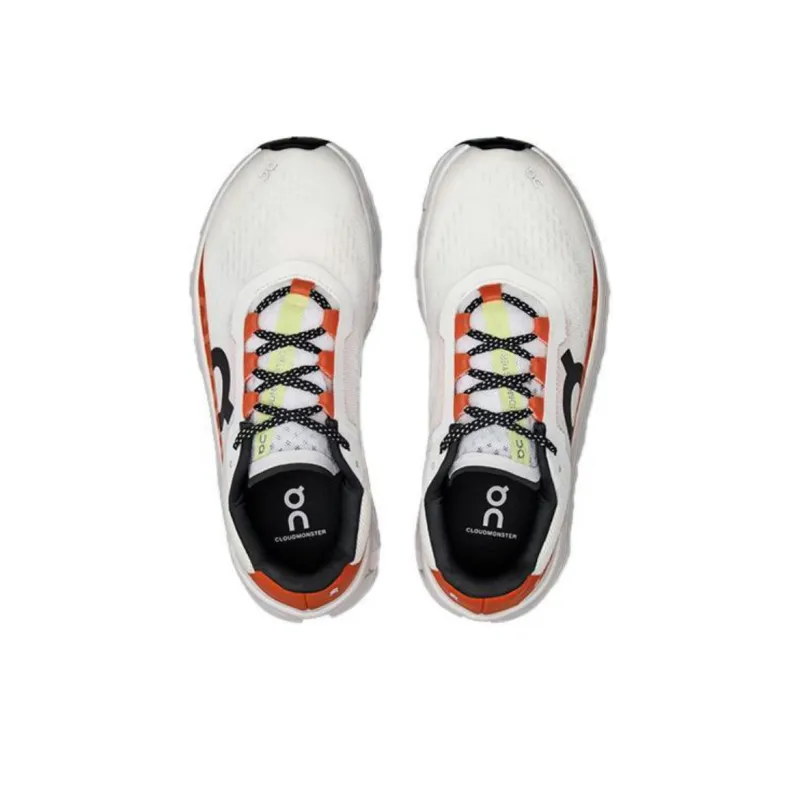 On Running CloudmOnster Undyed White Flame Women's-4