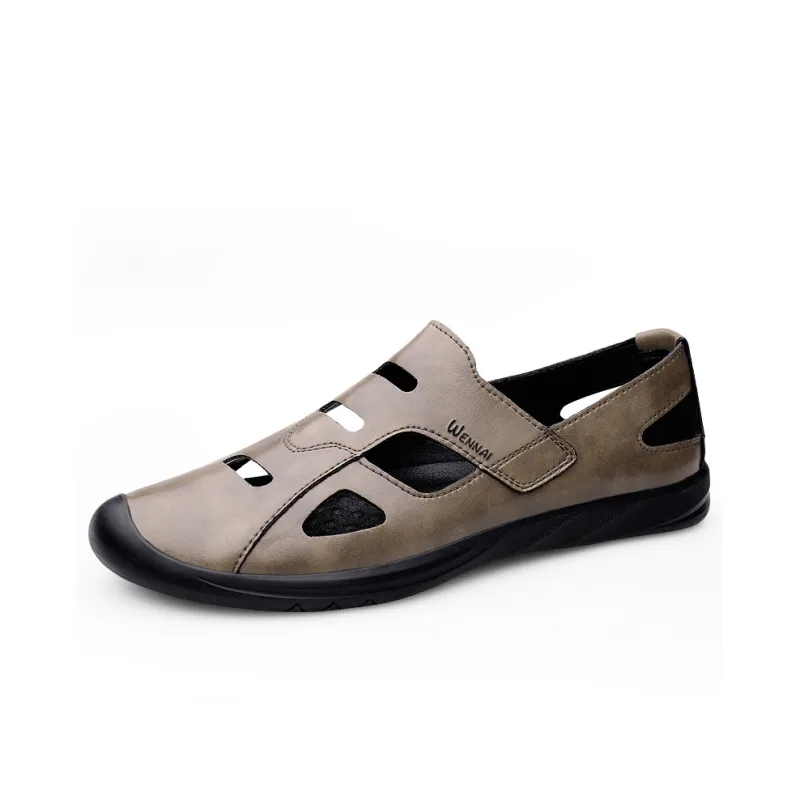 Wen Nai Casual Shoes Men's Khaki-1
