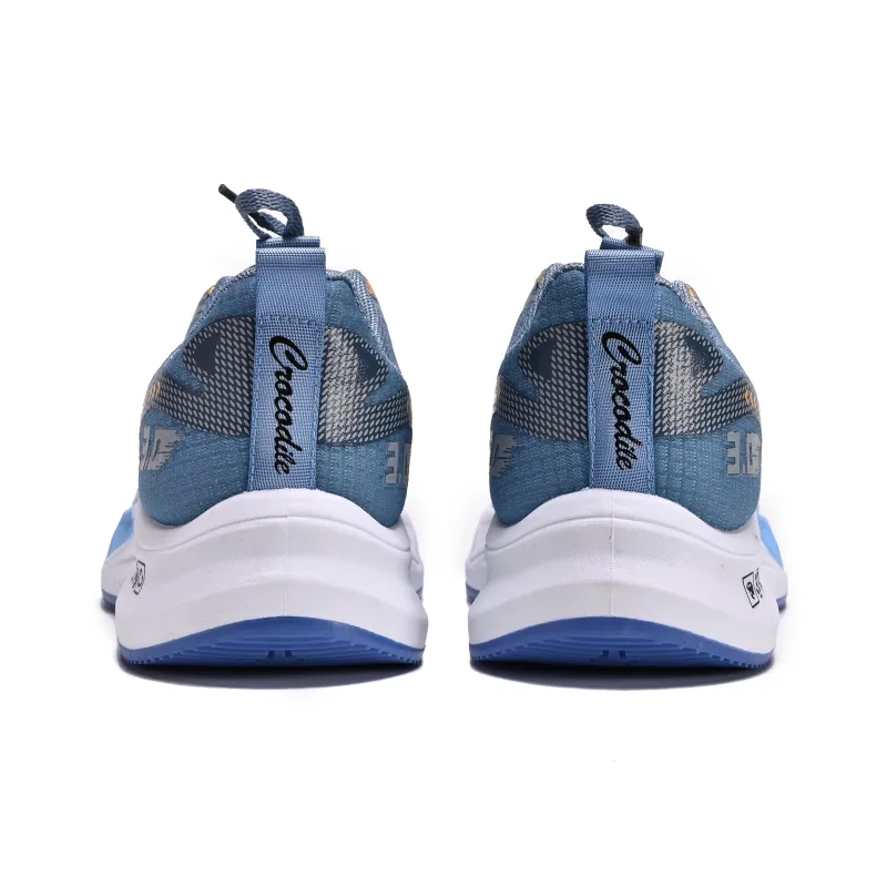 Crocodile Cushioned Slip-Resistant Breathable Lightweight Height Increasing Low-Top Running Shoes Men's-8