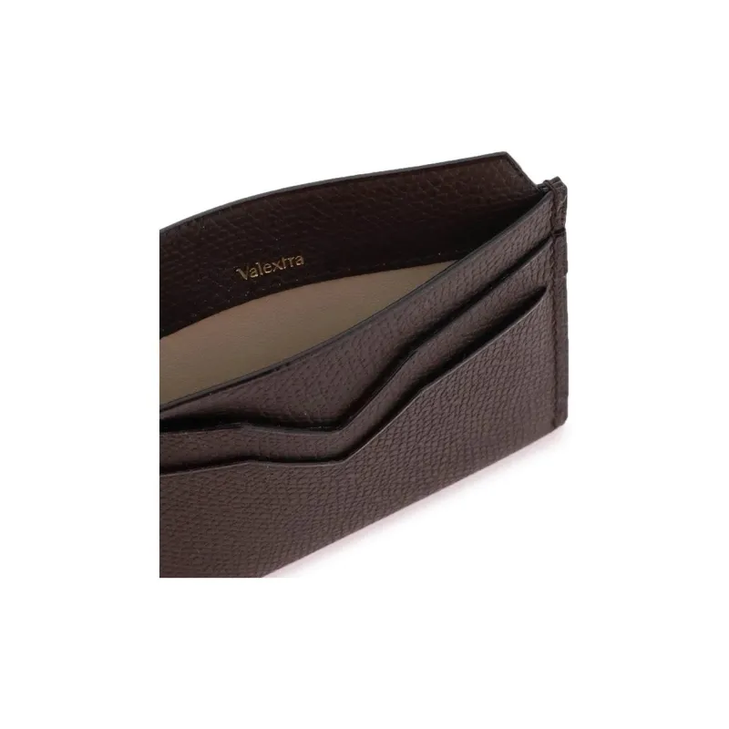 Valextra Cow Leather Wallet Men's Brown-2