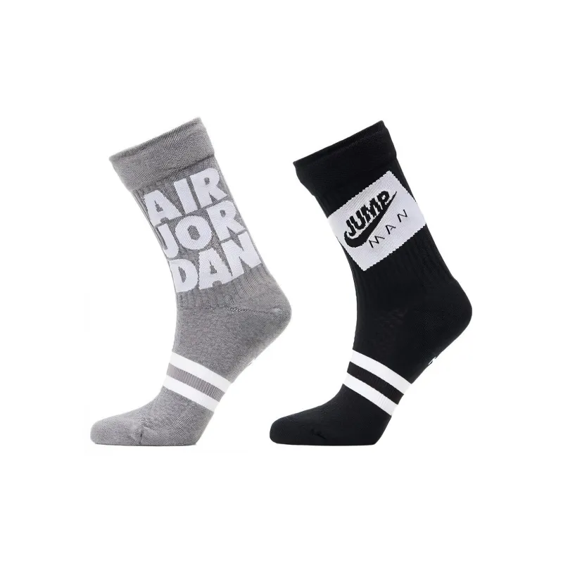 Jordan Mid-Calf Socks All Unisex 2 Pack Black/Gray-0