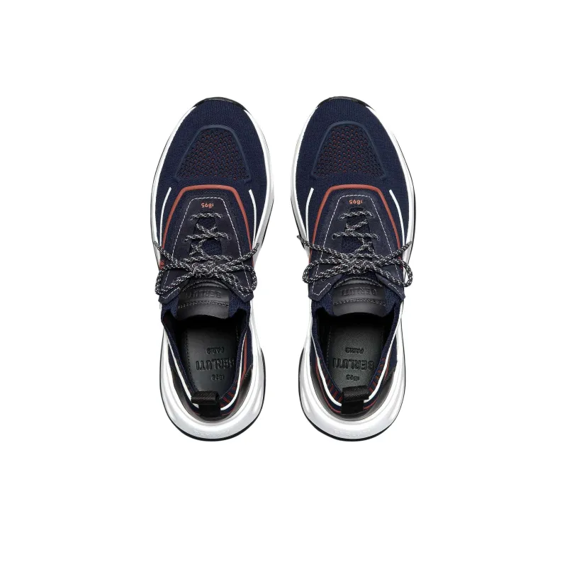 BERLUTI Shadow Low-Top Casual Shoes Men's Blue-2