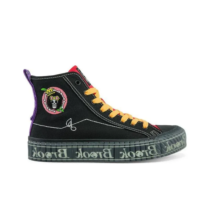 Kappa Canvas Shoes Unisex High Top Black/Warm Red-1