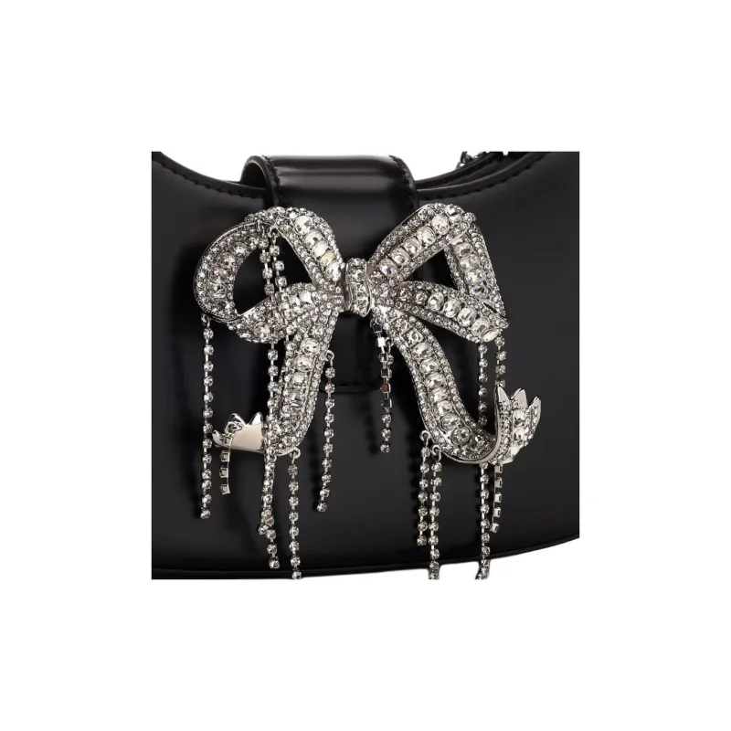 Self-portrait Polyester Shoulder Bag Crossbody Bag Handbag Women's Black-4