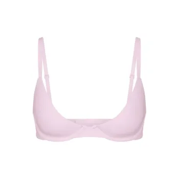 SKIMS FITS EVERYBODY PLUNGE BRA Bra Women's 1 Pack HERRY BLOSSOM/Cherry Blossom Color