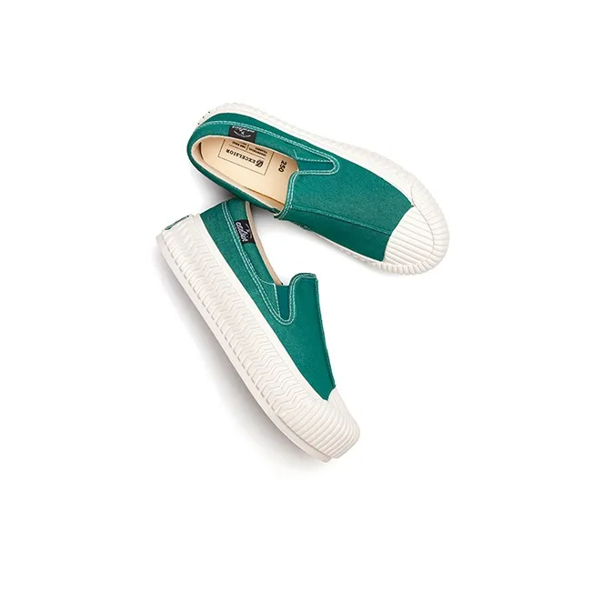 Excelsior Canvas Shoes Unisex Low Top Malta Blue/Brunswick Green/Snowflake Stone White-13
