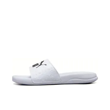 PUMA Popcat Rubber Sole Slide Slippers Unisex White