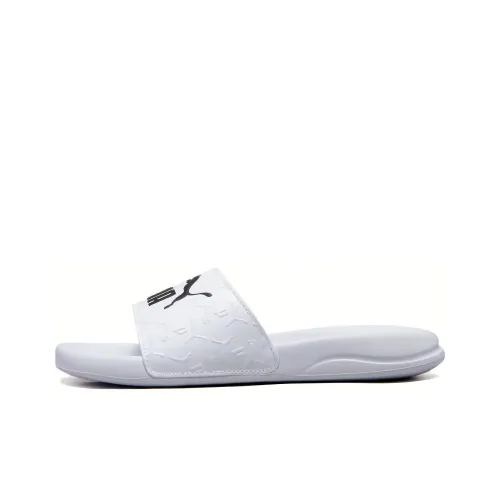 PUMA Popcat Rubber Sole Slide Slippers Unisex White