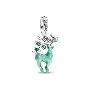Pandora 925 Sterling Silver Pendants Unisex Green