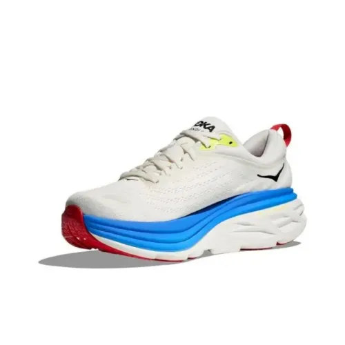 HOKA ONE ONE Bondi 8 Blanc De Blanc Virtual Blue