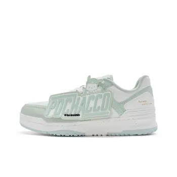 XTEP Pochacco Low Top Skateboard Shoes Women's Sail White/Jade Green
