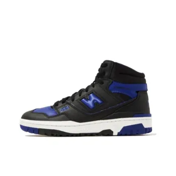 New Balance NB 650 Abrasion Resistant Breathable Mid Top Vintage Basketball Shoes Men's Black Blue