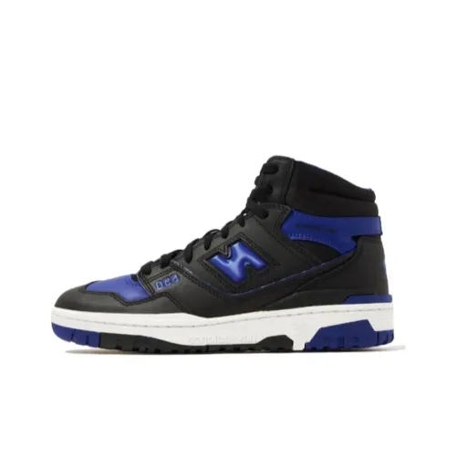 New Balance NB 650 Series Vintage Basketball Shoes Men Mid-Top Black Blue