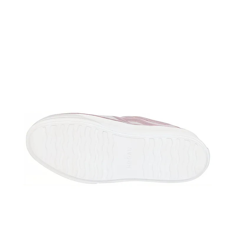 HOGAN H449 Platform Shoes Women's Pink White-4