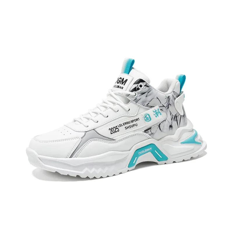 OUGLEMEN Anti-Slip And Wear-Resistant Height Increasing Low-Top Casual Shoes Men's-2