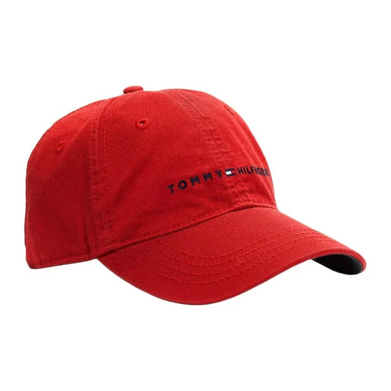 Tommy Hilfiger Cotton Baseball Caps Unisex Red-1