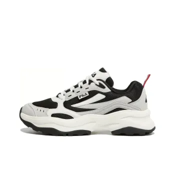 FILA Wood Block Durable Breathable Low Top Casual Shoes Unisex Black