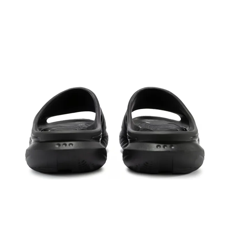 Saucony Cradle Rubber Sole EVA Cut Out Slide Slippers Unisex Black-3